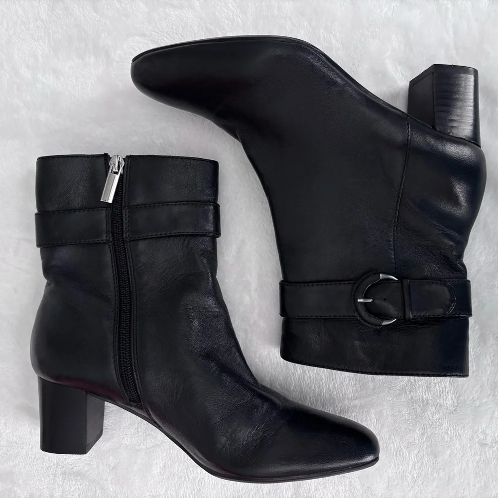 Bandolino Demelza Black Genuine Leather Boots--6.5 - Picture 6 of 13
